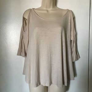 Towne Blouse with Peek A Boo Sleeve, Relaxed Small